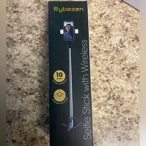 Brand new never used selfie stick with wireless